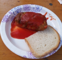 Cabbage Roll and Bread